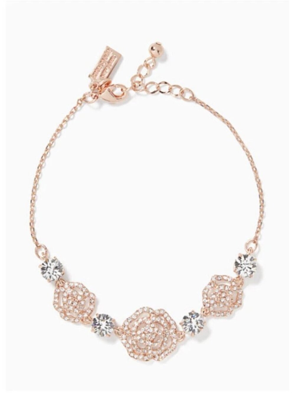 Kate Spade Crystal Rose Bracelet O0RU2462 Clear/Rose Gold